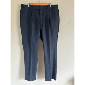 Executive Collection by Tom James Pants Mens 40x30 Dress Suit Flat Front Navy